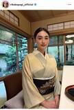 「ポカリＣＭでブレイクから１０年…朝ドラ女優の着物姿に絶賛の声「凛としてる」「憧れる美しさ」八木莉可子が公開」の画像1