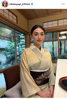 ポカリＣＭでブレイクから１０年…朝ドラ女優の着物姿に絶賛の声「凛としてる」「憧れる美しさ」八木莉可子が公開