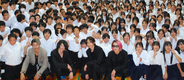 ［Ａｌｅｘａｎｄｒｏｓ］　母校でのイベントにサプライズ登場！　生徒の将来に「『正論』は『正解』じゃない」　恋愛相談にも回答