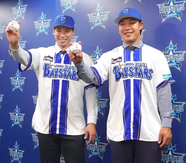 【ＤｅＮＡ】尾形崇斗と井上朋也が鷹から新加入　木村球団社長「非常にワクワクする二人が加入してくれた」…入団会見