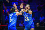 「【バレー】女子日本、ロス五輪切符まであと３勝！　初先発いきなり１６得点の秋本美空、最後はズバリとスパイク　ベトナムに３－０　３戦連続ストレート勝ちし全体２位以上で決勝Ｔ確定…優勝でロス五輪」の画像1