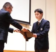 【高校野球】学生野球表彰選手の聖隷・逢沢元主将に記念盾…センバツ出場見送られた「先輩たちの思いも込められた賞」