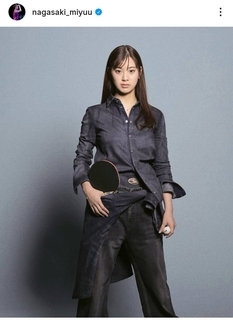 「女優かと」「モデル」「綺麗すぎる」アスリートの激変モデル姿！「ギャップすごい」卓球・長﨑美柚に騒然