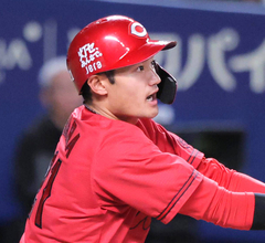 【広島】名原典彦が「１番・中堅」　前日プロ初スタメンでマルチ　中村奨成が約１か月ぶりのスタメン