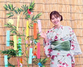 「出川ガール」塚本恋乃葉「バンジージャンプをやってみたい」　七夕を前に浴衣姿を披露