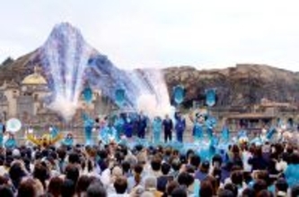 ミッキー、ダッフィーらがお祝い「パーク中をジュビリーブルーで染めましょう」東京ディズニーシー開園２５周年オープニングセレモニー