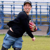 「【楽天】 前田健太が「イヌワシ」キャップで自主練習「違和感がなくなるぐらい溶け込めるよう」キャンプ初日のブルペン入りへ」の画像1