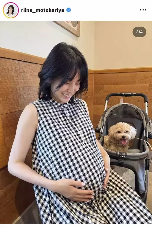 第３子妊娠中の本仮屋リイナ、姉・ユイカ撮影のお腹ふっくら近影に「優しさ満開」「感動します」
