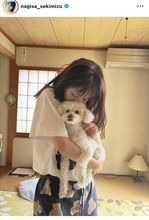 関水渚、自身＆愛犬の誕生日を報告「一生一緒に楽しくいようね！」　ファンからは「実家感溢れてる」「素敵な写真」
