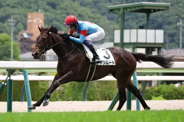 【福島５Ｒ・２歳新馬】坂井瑠星騎手「順当勝ち」　単勝１・９倍のアンムートが５馬身差逃げ切りＶ