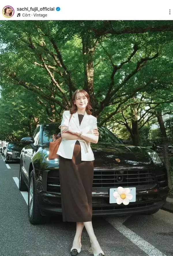 父は高級ブランド元社長！妊娠した藤井サチ　新しい愛車に驚き「ポルシェかっこよ」「セレブ」夫は一般男性