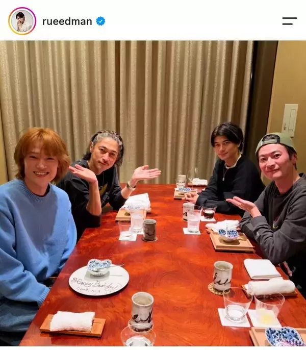 「初めてみました」窪塚洋介　三兄弟ショット！息子はイケメン俳優「顔が…」美形ファミリーで話題