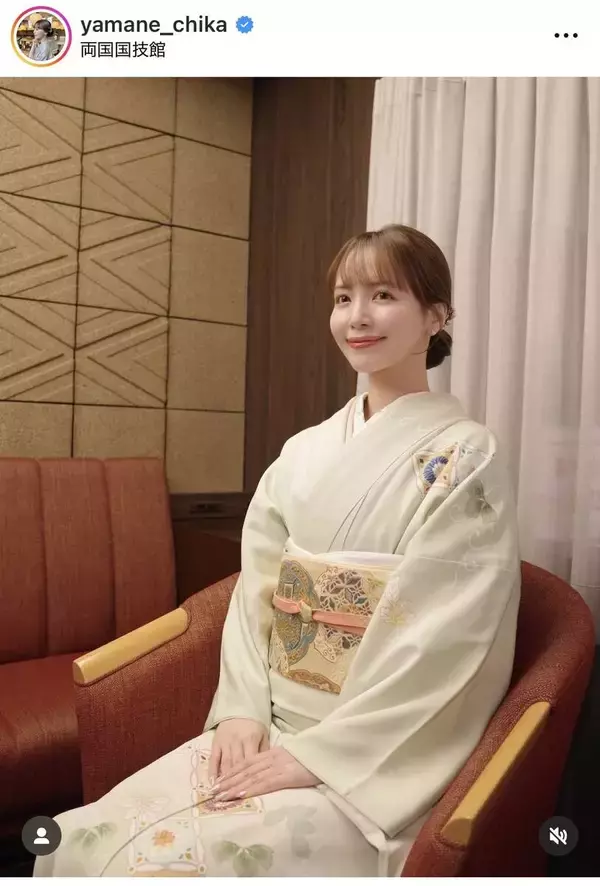 「スー女」山根千佳、淡いグリーンの着物姿が話題「金星」「清純美貌を感じます」「まさしく和服美人」