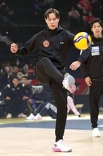 ファン投票選出の高橋藍は「ＴＥＡＭ　ＴＡＩＴＯ」スタメン　スパイク決めてスマイル全開　ＳＶリーグ男子オールスター