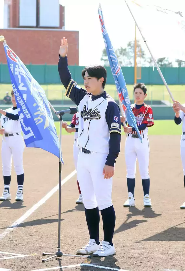 【ボーイズリーグ】旭川道北ボーイズの古屋悠副主将が選手宣誓　今季公式戦開幕…ゼット旗争奪春季北海道大会