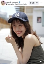 夫は年下サッカー選手　３３歳人気モデル「お顔が優勝」「美しい！」肌見せショット　結婚発表から１年…前田希美