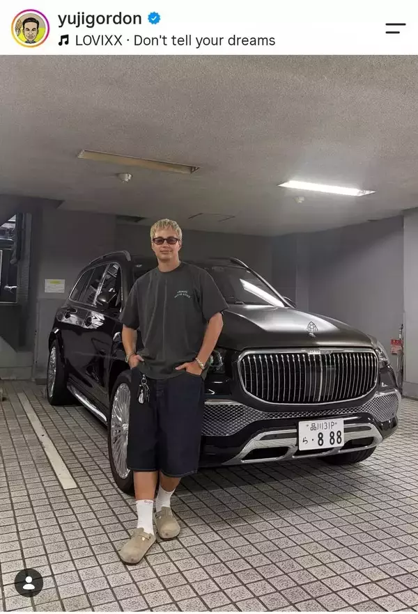 ユージ　愛車の品川ナンバーを公表！高級車ズラリ「何台もってんねん」「もっと自慢して」「うらやましい」