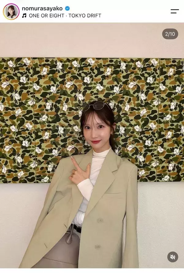 ＴＢＳ・野村彩也子アナのジャケットコーデに絶賛の声多数「バツチリいい感じ素敵」「可愛い過ぎて飛びますよ」