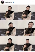 浅田舞　愛犬を抱く姿が「めちゃくちゃ可愛い」「ステキな舞さん」