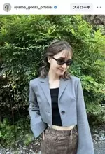 剛力彩芽、おなかチラ見せな私服姿で抜群なスタイル披露！　「カッコ良くて素敵」「オシャレさん」