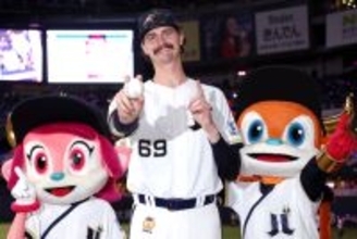 【オリックス】来日初勝利のジェリーはキッズに珍アドバイス！？「体を上下に引っ張ってくれる機械が…」岸田護監督も試合前に珍発見