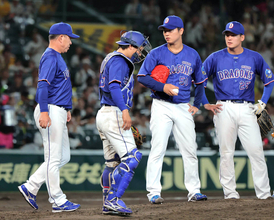 【中日】７－０から終盤３イニングでまさかのサヨナラ負け　大惨事の今季２度目サヨナラ黒星で借金１４　鬼門・甲子園では開幕４連敗　最後は牧野憲伸が森下翔太に被弾