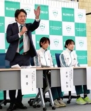 青学大女子駅伝チームがスタート！　原晋監督「目指すべきは女子プロゴルフ」