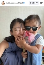 ３４歳誕生日の人気アナ、娘との２ショットに反響「お嬢もすっかり美人ちゃん」「ステキなママ」岡副麻希アナ