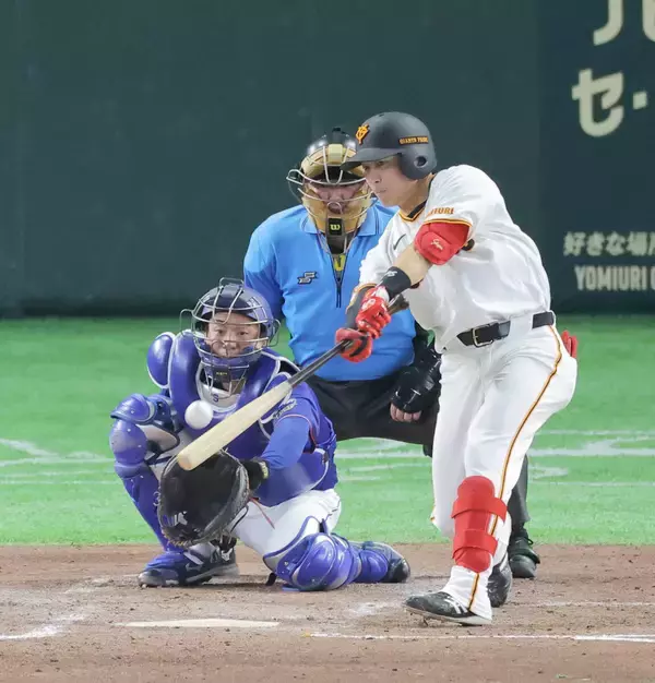 【巨人】増田大輝がプロ１１年目で初の猛打賞！　中日の先発・金丸を攻略　６回までで３安打