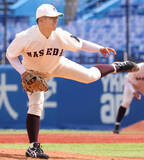 「【大学野球】早大・香西一希が東大相手に準完全　７回１死まで走者許さずも「頭をよぎったらダメですね…」」の画像1