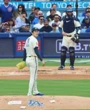 佐々木朗希、３回にも適時打浴びて２点差に　立ちはだかる“２巡目の壁”　ここまで最速１５８・５キロ…２回に鈴木誠也に痛恨先制ソロ被弾