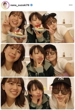 鈴木奈々「家で焼肉したよー」高木菜那さんらと仲良しプライベートショットを披露！