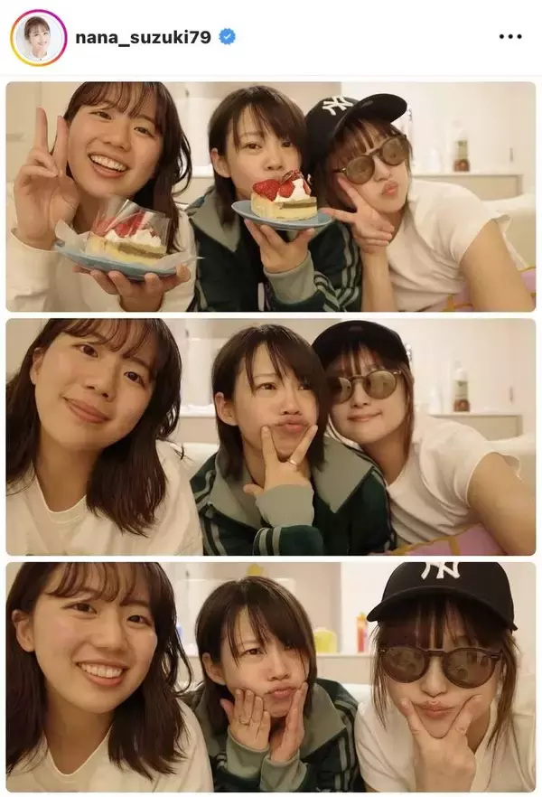 鈴木奈々「家で焼肉したよー」高木菜那さんらと仲良しプライベートショットを披露！