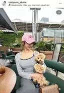 「いたずら止まらない」ＡＢＥＭＡ美人アナ・瀧山あかね、愛犬・小虎の鋭い視線の先には、、、？「可愛い」の嵐