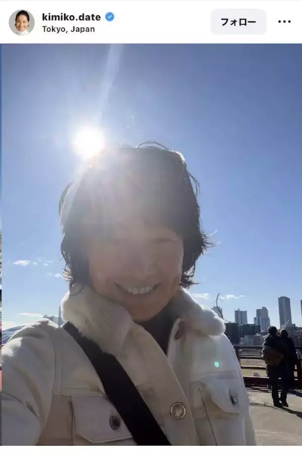 伊達公子さん、ダンディー夫と「初詣行けました！」ラブラブ夫婦ショット！…再婚から３年