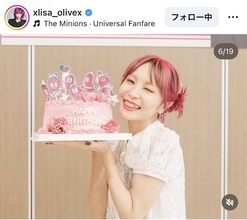 「３９歳にはとても見えません！」ＬｉＳＡの誕生日報告に驚きの声　「可愛い」「いつもパワフル」