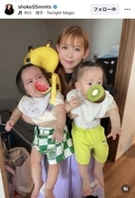 足が「ぱんぱん」中川翔子、驚きの「ビフォーアフター」昨年９月末に双子出産から「２９．５キロ減」衝撃ショット