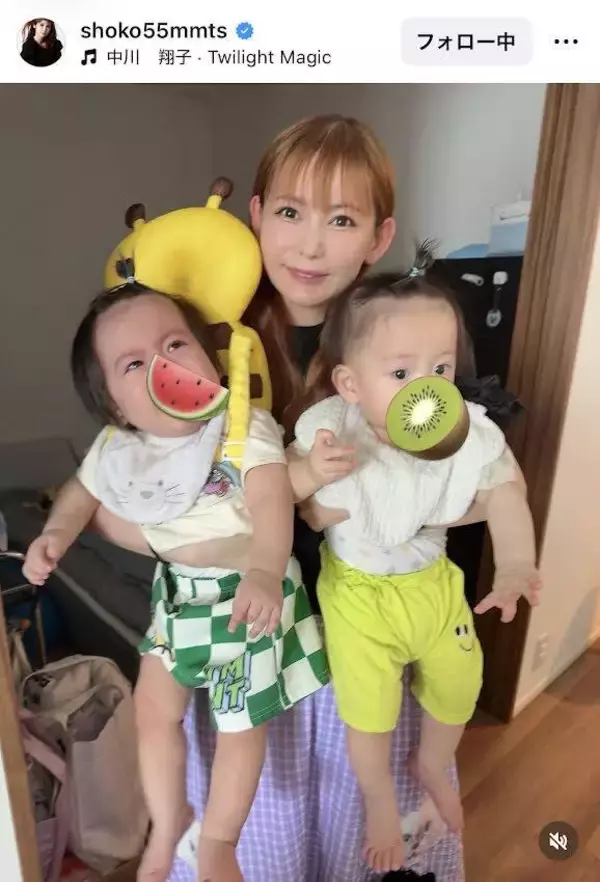 足が「ぱんぱん」中川翔子、驚きの「ビフォーアフター」昨年９月末に双子出産から「２９．５キロ減」衝撃ショット