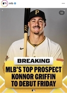 パイレーツの怪物１９歳グリフィン、１８年ソト以来の１０代メジャー野手誕生へ３日にもデビュー