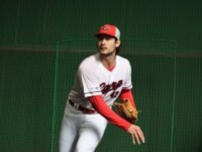 【広島】新助っ人・ターノックが初ブルペン　変化球交え３９球　受けた石原貴規「いい球筋」