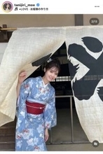 谷尻萌アナ、お団子×着物姿に胸キュン！しっとり大人の美しさに「惚れます」「癒し天国ありがと」