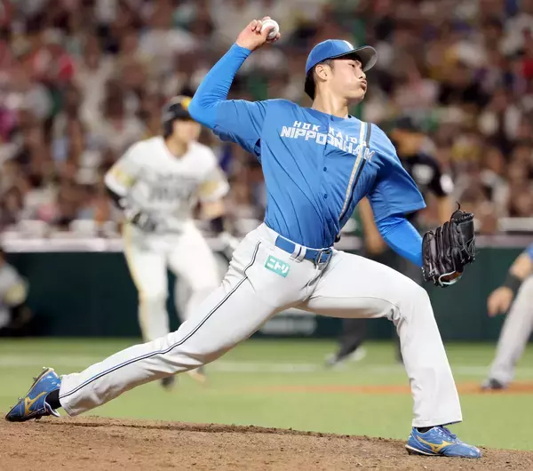 【日本ハム】１９歳の１９５センチ右腕・清水大暉がプロ初登板…２／３回２失点も大器の片鱗見せた