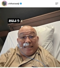 手術成功の千原せいじ　病床ショット「自分の命は自分で守りましょう」…現状報告「水飲めそうです」