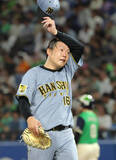 「【阪神】先発・西勇輝が４回途中７安打４失点ノックアウト　３四球と制球にも苦しむ」の画像1