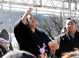 「大関・琴桜が山王日枝神社で節分の豆まき 　十両・琴栄峰、元横綱・白鵬さんらも登場」の画像1