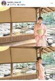 「「若女将のよう」谷尻萌アナ、春らしい桜色の着物姿にくぎ付け「さすが京都娘」「奥さんぽい」「お美しい」」の画像1