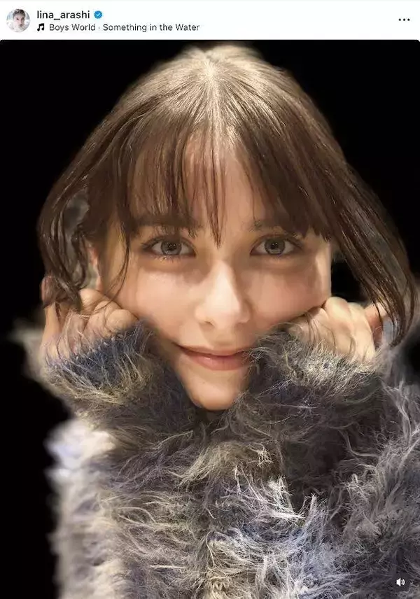 ２１歳若手女優のドアップショットに反響！「可愛いが加速するッ」「愛おしい眼差し」　嵐莉菜が公開