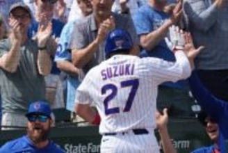 カブス鈴木誠也、３試合連続３号！今季初“猛打賞”３安打…ＰＣＡ＆ブレグマンと祝福のダンス