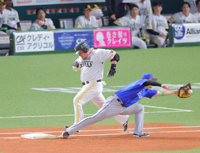 【日本シリーズ】山川穂高が激走＆激走　内野安打→中前打で三塁へ　１１２キロの巨体揺らして好機拡大　先制ならずも見せ場