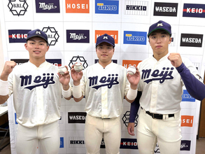 【大学野球】明大が東大に連勝で勝ち点１　２番・田上夏衣が「びっくり」２本塁打